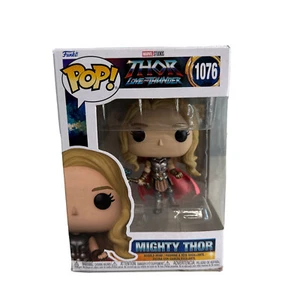 Funko Pop Thor Love and Thunder 1076 Mighty Thor NUOVO/scatola strappata sul lembo inferiore - Foto 1 di 17