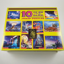 Glow in the Dark Fantasy Jigsaw Puzzle Box of 10 Ceaco USA Unopened RARE Retired