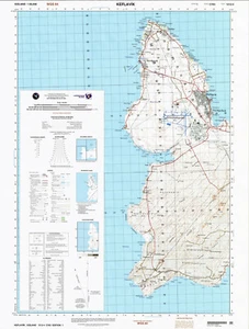 Military Topographic Map of Keflavik, Iceland 1:50,000 - Picture 1 of 2