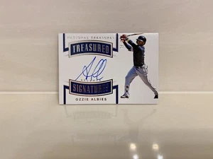 2018 National Treasures Baseball Ozzie Albies 76/99 Auto Atlanta Braves - Picture 1 of 2