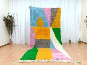 4x9 Colorful Berber Moroccan Rugs Mat Handmade Large Hallway Runner Carpet - Picture 1 of 15