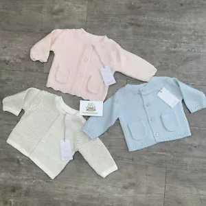 Mothercare Baby Knitted Cardigan Boys Girls Cute Button Up Cardi Cotton Jacket - Picture 1 of 11