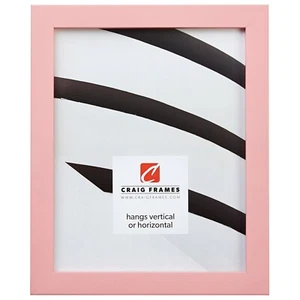 Craig Frames Confetti, .875 Inch Wide Modern Light Pink Picture Frame - Picture 1 of 10