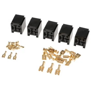 12V 4-Pin 80Amp Automotive Relay Socket Holder Mounting Base and Terminals - Picture 1 of 10
