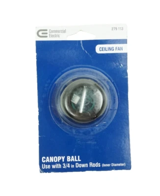 Commercial Electric Ceiling Fan Canopy Ball for 3/4" Down Rods 279 113 - Image 1 of 2
