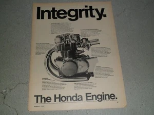 1968 HONDA ENGINE ARTICLE / AD - Bild 1 von 1