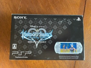 Sony PSP-3000 Console Kingdom Hearts Birth By Sleep KH Edition Silver complete - Picture 1 of 24