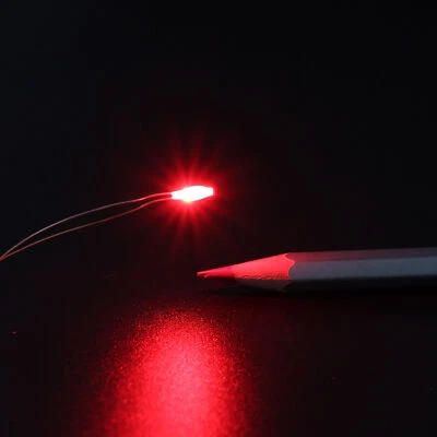 30pcs Pre-soldered Micro Wire SMD LED 0603 Light Resin Cover Waterproof - Image 1 of 4