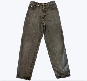 Vintage GUESS Georges Marciano Girls Size 14 Black Denim Jeans USA 100% Cotton - Picture 1 of 5
