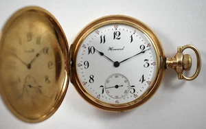 1906 Howard Series 3 16s 17J Jagd Taschenuhr mit Halbmond 25 Jahre Gehäuse lot.g - Bild 1 von 11