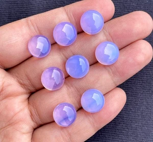Lavender Quartz Smooth Round Cabochon, Loose Gemstone, 12x12 MM 1 Piece 7Ct. - Picture 1 of 2