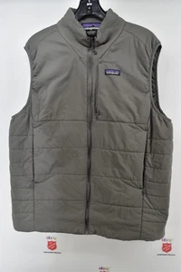 Patagonia Men's XL Full Zip Green Polyester Vest Company Branding (0420K) - Picture 1 of 9