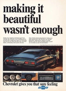 1967 Chevrolet Impala: Making It Beautiful Wasn't Enough Vintage Print Ad - Picture 1 of 1