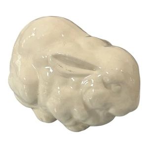 Vintage Holland Form weiß Keramik Osterhase Hase 1971 Figur 5"x3" - Bild 1 von 11