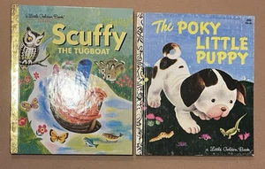2-The Poky Little Puppy & Scuffy (A Little Golden Book Classic) - Hardcovers - Bild 1 von 3