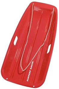 Flexible Kids Toddler Plastic Cold Resistant Toboggan Snow Sled with Pull Rope a - Picture 1 of 9