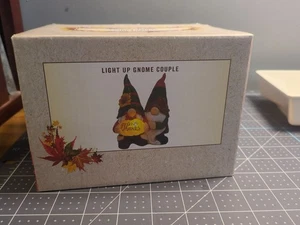 Cracker Barrel Vintage Gnome Couple Light Up *NEW* - Picture 1 of 6