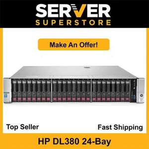 HP ProLiant DL380 G9 Server 2x E5-2650 V4 -24 Cores P440ar 64GB RAM 6TB Storage - Picture 1 of 7