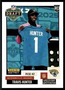 2025 Travis Hunter Panini Instant Rookie NFL Draft Card - Picture 1 of 2
