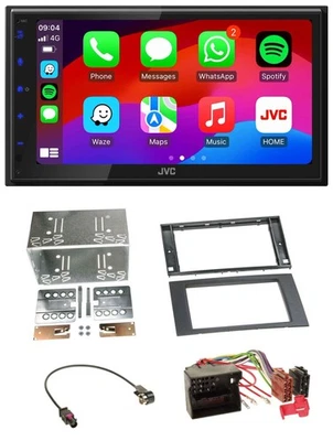 JVC Bluetooth 2DIN MP3 DAB USB Autoradio für Ford Focus Fiesta 04-08 schwarz - Bild 1 von 4