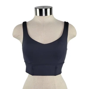 JoyLab schwarzer Longline Sport BH U-Ausschnitt geformt leichter Halt Gr. XS - Bild 1 von 10