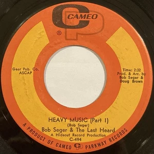 Bob Seger & The Last Heard – Heavy Music – Cameo - C-494 – 1967 45 RPM 7" Single - Picture 1 of 6