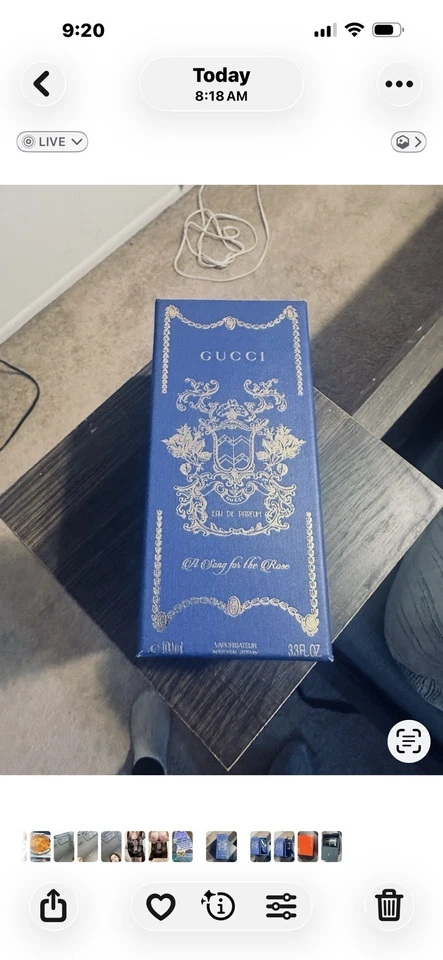 古驰A Song For The Rose淡香精100毫升/3.3盎司全新 — 第 1/4 张图片