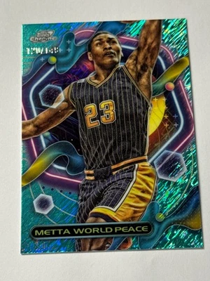 2023-24 Topps Cosmic Chrome - Metta World Peace #52 Aqua Equinox Refractor /149 - Image 1 of 2