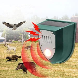 Solar Security Alarm Light 110dB Motion Activated Flash Warning Solar Sound - Picture 1 of 7