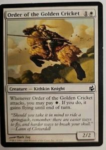 MTG Magic The Gathering Card Order of the Golden Cricket Creature Kithkin White - Picture 1 of 2