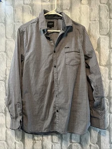 Guess Men's Super Slim Fit Dress Shirt Plaid Size XL - Picture 1 of 12