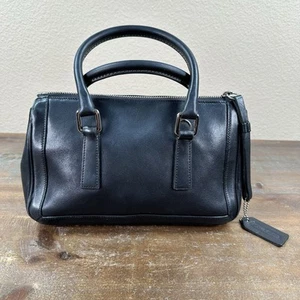 Coach Bonnie Legacy Leather Purse Black Handbag Small Satchel K0P-9421 - Picture 1 of 24
