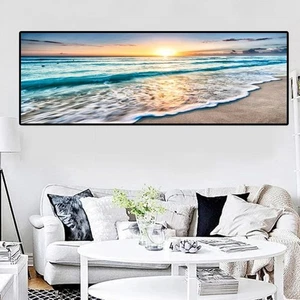 Landscape Posters Canvas Painting Modern Natural Office Unframed 40*120cm - Picture 1 of 10