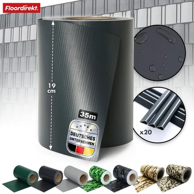 Sichtschutz PVC Sichtschutzstreifen Zaun Doppelstabmatten Windschutz Zaunblende - Bild 1 von 2