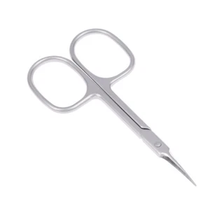 Stainless Steel Curved Tip Thin Blade Cuticle Scissors Trimmer Skin Remover~ - Picture 1 of 12