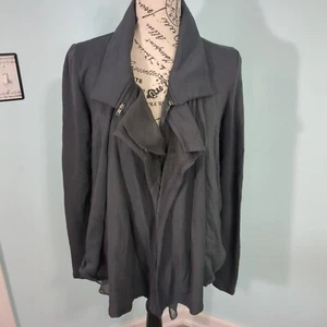 Heather by Bordeaux Anthropologie kleine Strickjacke vorne offen - Bild 1 von 4