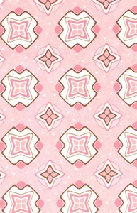 Mosaic Toss Pink 100% Cotton Fabric 63289 BTY - Picture 1 of 1