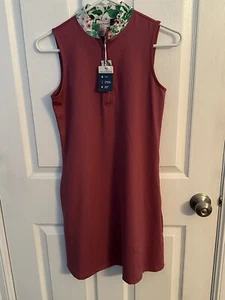 New Tommy Bahama Golf Tennis Dress Womens XS Raspberry 1/4 Zip W/shorts - Picture 1 of 16