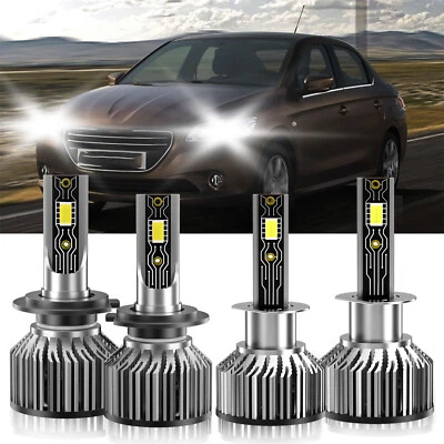 Kit de bombillas LED luces altas bajas para Peugeot 301 2018-2020 H1+H7 Foto 1 de 4