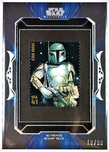 Star Wars 2015 Masterwork BOBA FETT Authentic Stamp Relic 18/99, See Pics/Descr. - Picture 1 of 4