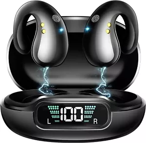 Open ear clip earphones, wireless sports Bluetooth ENC microphone earphones - Picture 1 of 6