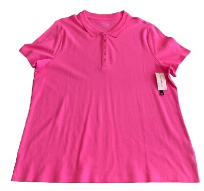 Studio Works Polo Shirt Womens Miami Pink XL Short Sleeve Retired Brand NEW NWOT - Image 1 of 4