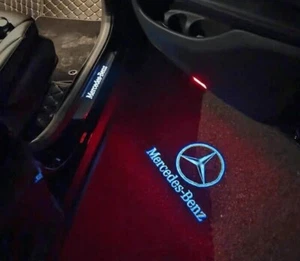 2 CAR DOOR PREMIUM LED Welcome Light Projector - Mercedes LED Ghost Shadow Light - Picture 1 of 7