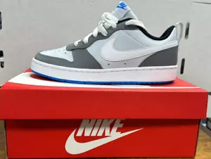 Nike Court Borough Low 2 (GS) Pure Platinum Photo Blue - BQ5448-019 (B18) - Picture 1 of 4