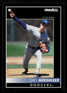 1992 Pinnacle Orel Hershiser #21 Los Angeles Dodgers Baseball Card - Picture 1 of 2