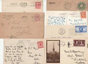 1925/49 7 x NORWICH NORFOLK POSTAL HISTORY COVERS & CARDS - ADVERTISING MACHINE - Picture 1 of 2