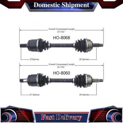 Junta de eje de transmisión TrakMotive CV delantero para Acura Integra 1987 1988 1989 Foto 1 de 3