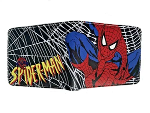 MARVEL Spiderman Wallet Purse Mens Kids Comics Superhero Movie Gaming Anime AUS - Picture 1 of 5
