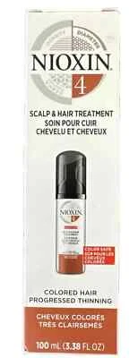 Nioxin System #4 Scalp Treatment Progressed Thinning Color Safe 3.38 oz - Image 1 of 3