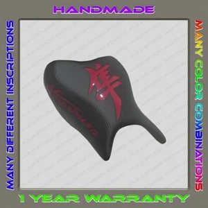 CUSTOM Front Design Seat Cover Suzuki Hayabusa 2021-2025 black+red-gloss(3gen) - Picture 1 of 9